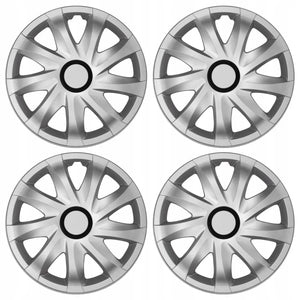 Hubcaps 15'' ΝRМ KANDO SILVER 4 pieces silver color