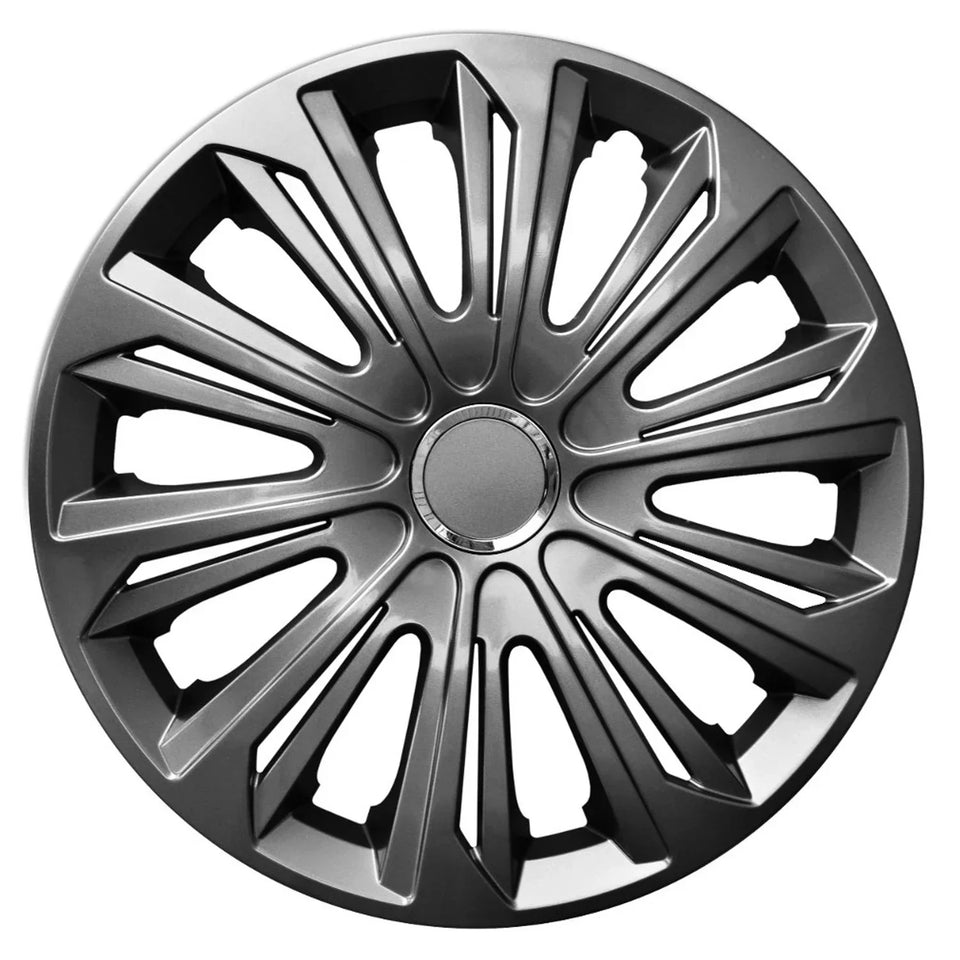 ΝRМ STRONG 15" universal hubcaps graphite lacquered 4 pieces