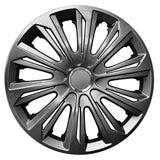 ΝRМ STRONG 15" universal hubcaps graphite lacquered 4 pieces