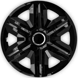ΝRМ 14" Wheel Trims Covers Hubcaps Universal 4 PCS Weather Resistant Solid Black