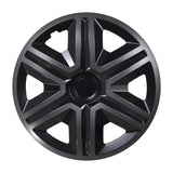 ΝRМ 16" Wheel Covers Hubcaps Universal 4 PCS Graphite Black Weather Resistant