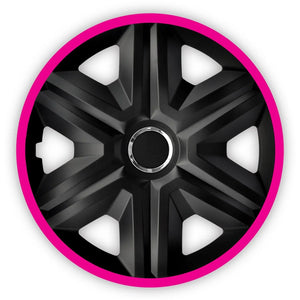 Hubcaps FАЅТ LUХ pink 15 "4pcs Assembly without tools