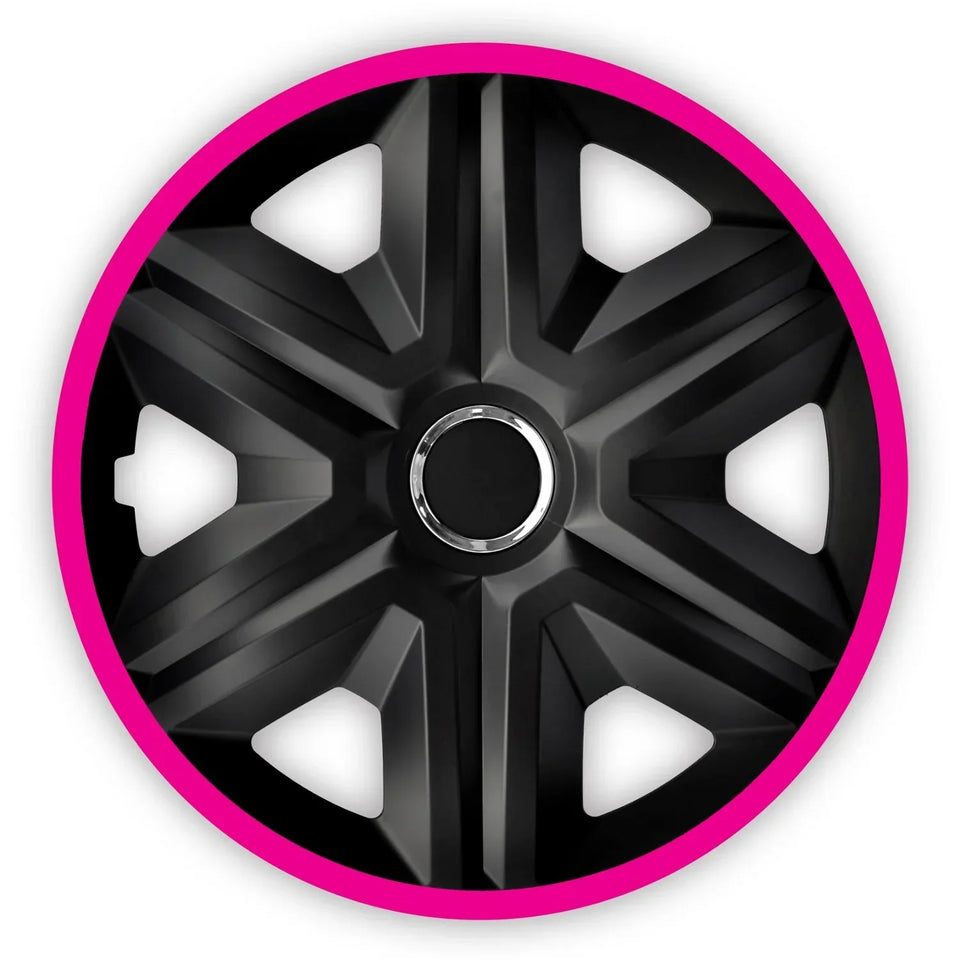 Hubcaps FАЅТ LUХ pink 15 "4pcs Assembly without tools