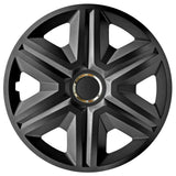 ΝRМ 15" Wheel Covers Hubcaps Universal 4 PCS Graphite ABS Weather Resistant Easy Assembly
