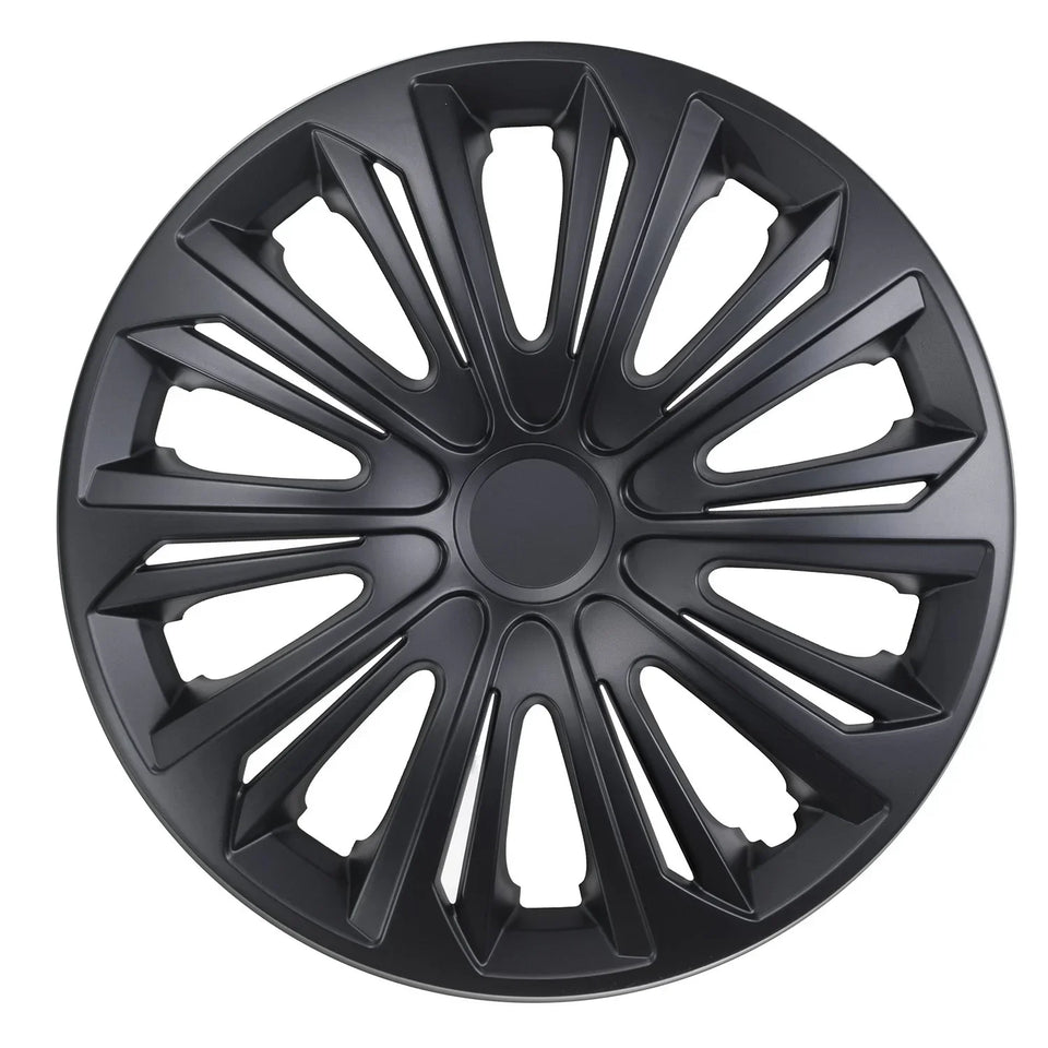 ΝRМ Wheel Trims Covers Set 14'' Black Matt for Steel Trims Universal Super Resistant