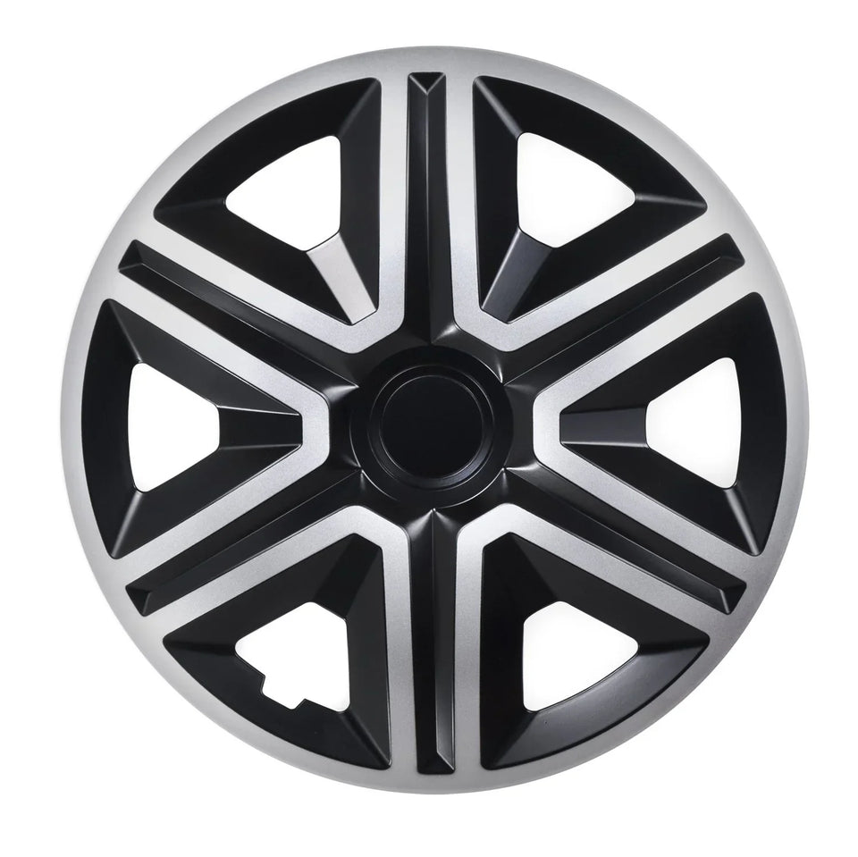 ΝRМ 14" Wheel Covers Hubcaps Universal 4 PCS ABS Weather Resistant Black Silver