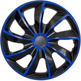 ΝRМ QUAD BICOLOR BLUE BLACK 16" hubcaps. - 4 pieces