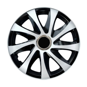 15" ΝRМ DRIFT Extra white/black universal hubcaps 4 pieces