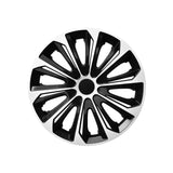 ΝRМ STRONG DUOCOLOR WHITE BLACK Hubcaps Black and White 15"