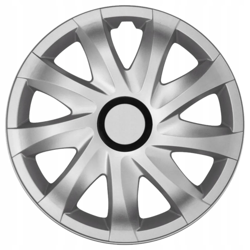 Hubcaps 15'' ΝRМ KANDO SILVER 4 pieces silver color