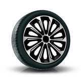 Caps 16" ΝRМ EXTRA STRONG SILVER BLACK silver and black 4 pcs.