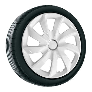 Hubcaps 14'' ΝRМ STIG WHITE lacquered white 4 pieces