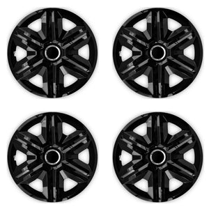 ΝRМ 16" Wheel Trims Covers 4 PCS Hubcaps Universal Weather & Impact Resistant Black
