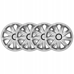 Hubcaps 15'' ΝRМ KANDO SILVER 4 pieces silver color
