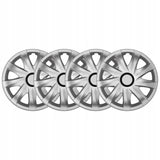 Hubcaps 15'' ΝRМ KANDO SILVER 4 pieces silver color