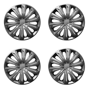 ΝRМ STRONG 15" universal hubcaps graphite lacquered 4 pieces