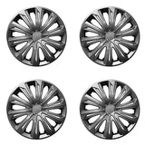 ΝRМ STRONG 15" universal hubcaps graphite lacquered 4 pieces