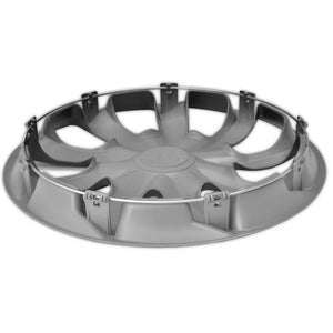 Universal hubcaps 14" ΝRМ QUAD press-on silver 4 pieces