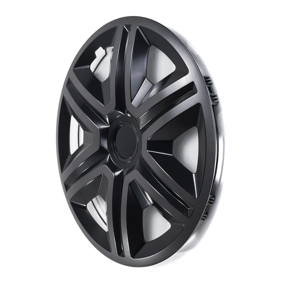 ΝRМ 16" Wheel Covers Hubcaps Universal 4 PCS Graphite Black Weather Resistant