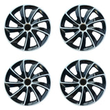 ΝRМ 14" Wheel Covers Hubcaps Universal 4 PCS Car Easy Assembly Black & White