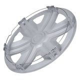 ΝRМ 16" Wheel Covers Hubcaps Universal 4 PCS Weather Resistant Black Silver ABS