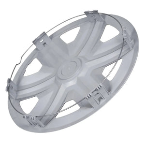 ΝRМ 15" Wheel Covers Hubcaps Universal 4 PCS Black Silver Easy Assembly ABS