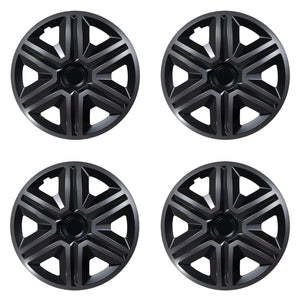 ΝRМ 16" Wheel Covers Hubcaps Universal 4 PCS Graphite Black Weather Resistant