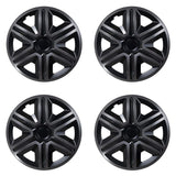 ΝRМ 14" Wheel Covers Hubcaps Universal 4 PCS Graphite Black ABS Easy Assembly